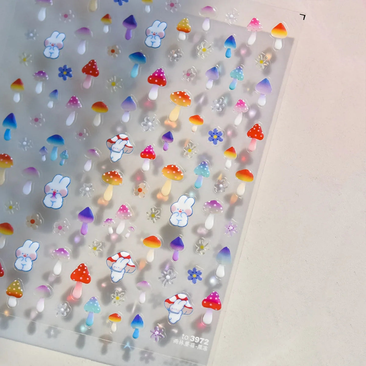 Cute Winter 5D Nail Art Sticker Christmas Tree Snowman Rabbit Bow Pearl Wreath Cake Snowflake Star Self Adhesive Decal Manicure