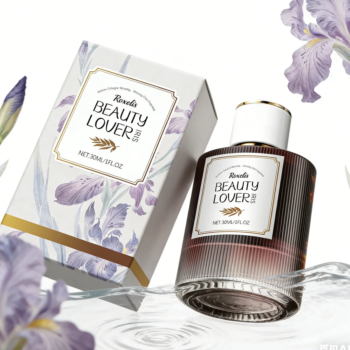 Roxelis Iris Woody Aroma Elegant Fresh Long Lasting Portable Fragrance Oil Gentle Mood Enhancer Easy Carry