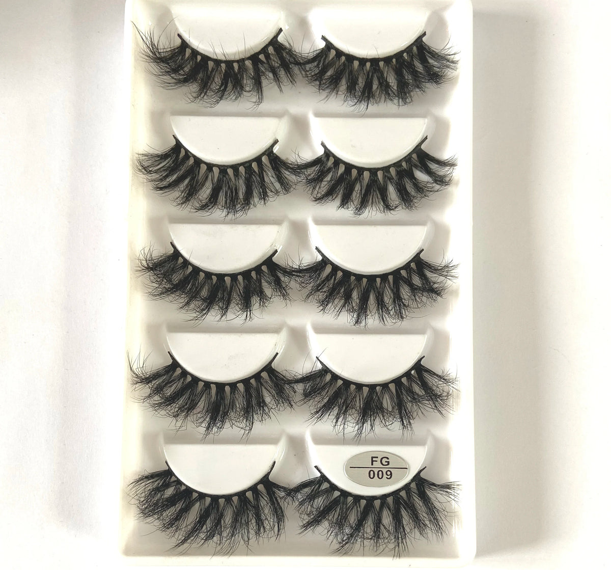 HBZGTLAD 5Pairs Handmade Mink Lashes Short False Eyelashes Dense Natural Long Messy Eye Lashes Reusable Stage Makeup Eyelashes