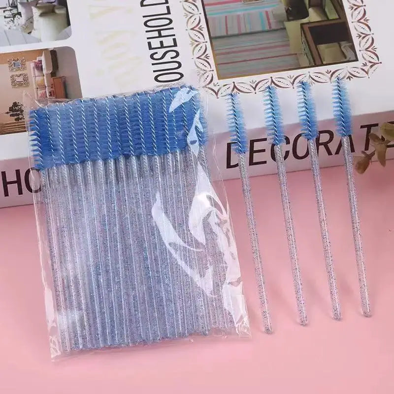 50/100/300/500pcs Makeup Tool   Eyebrow Eyelash Brushes Eyelash Spoolies  Mascara Wands Applicator for Eyelash Extension