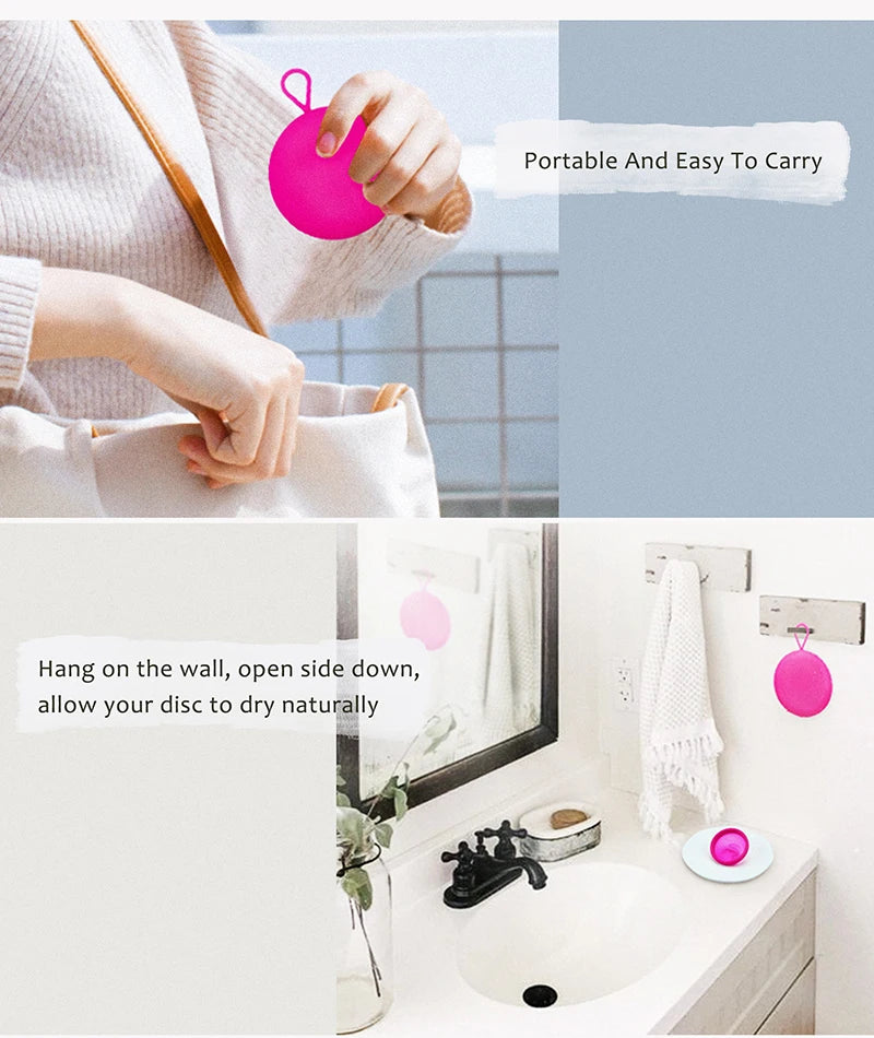 Menstrual Disc Menstrual Cup Set With Electric Sterilizer Storage Case Medical Silicone Period Female Health Care Products