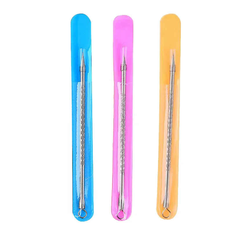1/2Pcs Blackhead Comedone Acne Pimple Blemish Extractor Remover Stainless Steel Needles Remove Tools Face Skin Care Pore Cleaner