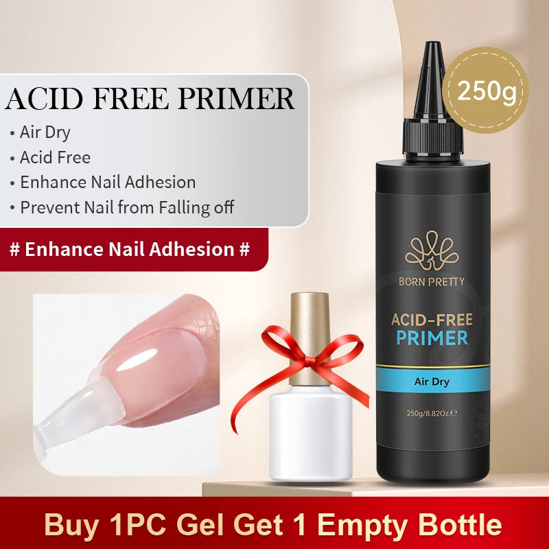 BORN PRETTY 250g Light Pink Jelly Gel Nail Polish Nude Milky White Peach Translucent Color UV LED Soak Off Nail Salon Varnish