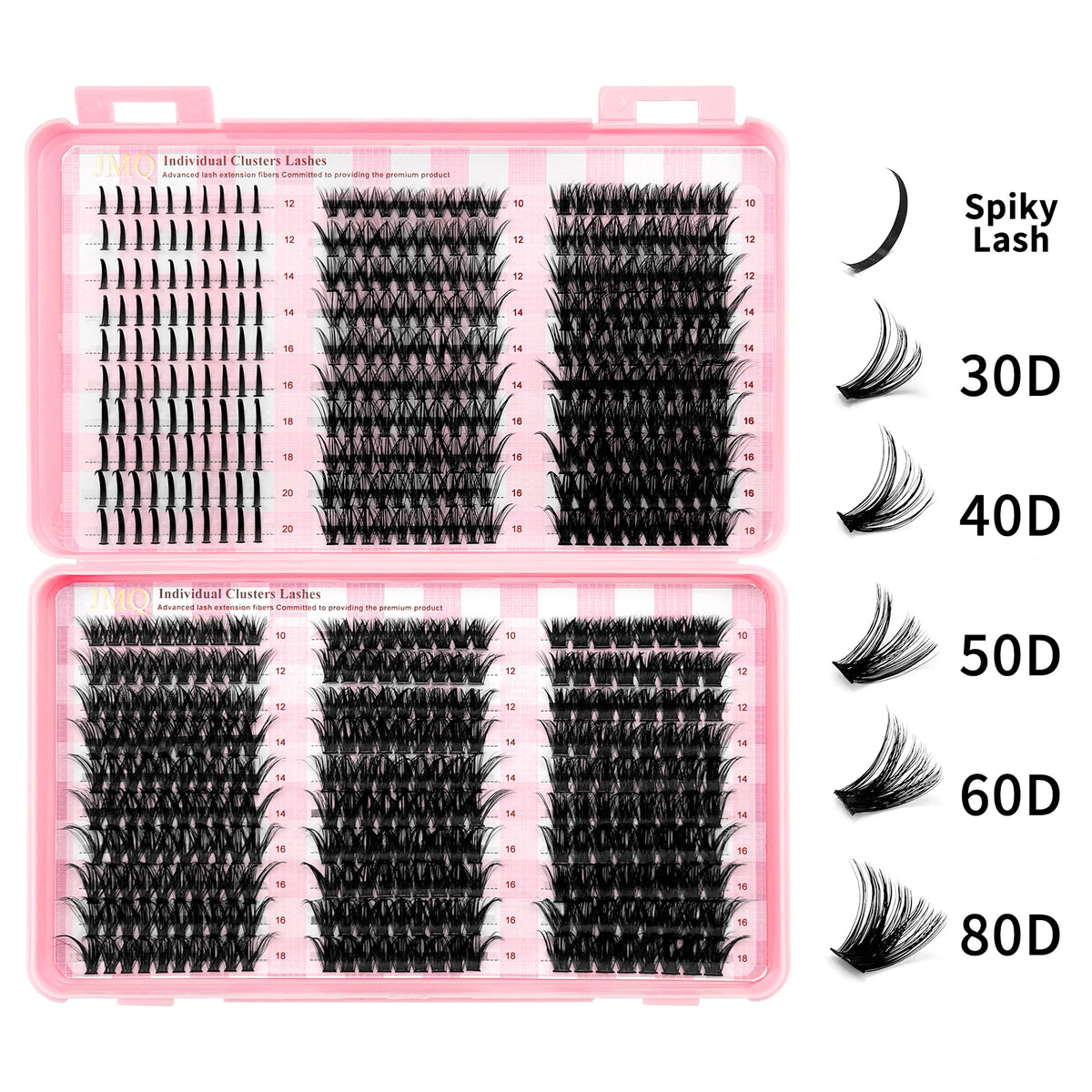 LAKANAKU Manga DIY Lashes Book Lash Cluster Tray Bottom Clusters Volume Set Eyelash Extensions Individual Eyelashes