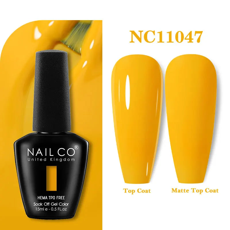NAILCO 15ml TPO-Free Nail Gel Polish Vernis Semi Permanent Nails Art Manicure Design Hybrid Remover Gel Top Coat Ongle Gel UV