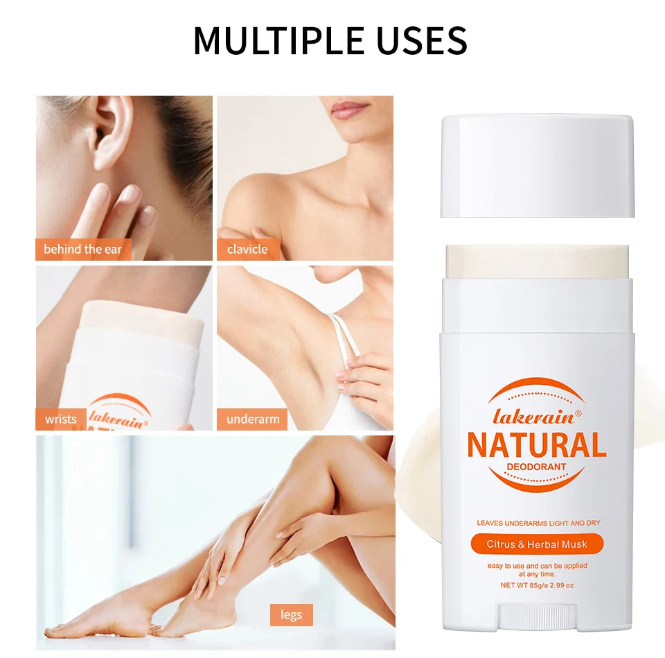 Natural Deodorant Long-lasting Fragrance Eliminate Odors Natural Plant Components Smells Fresh Fragrant Deodorant For Men Women