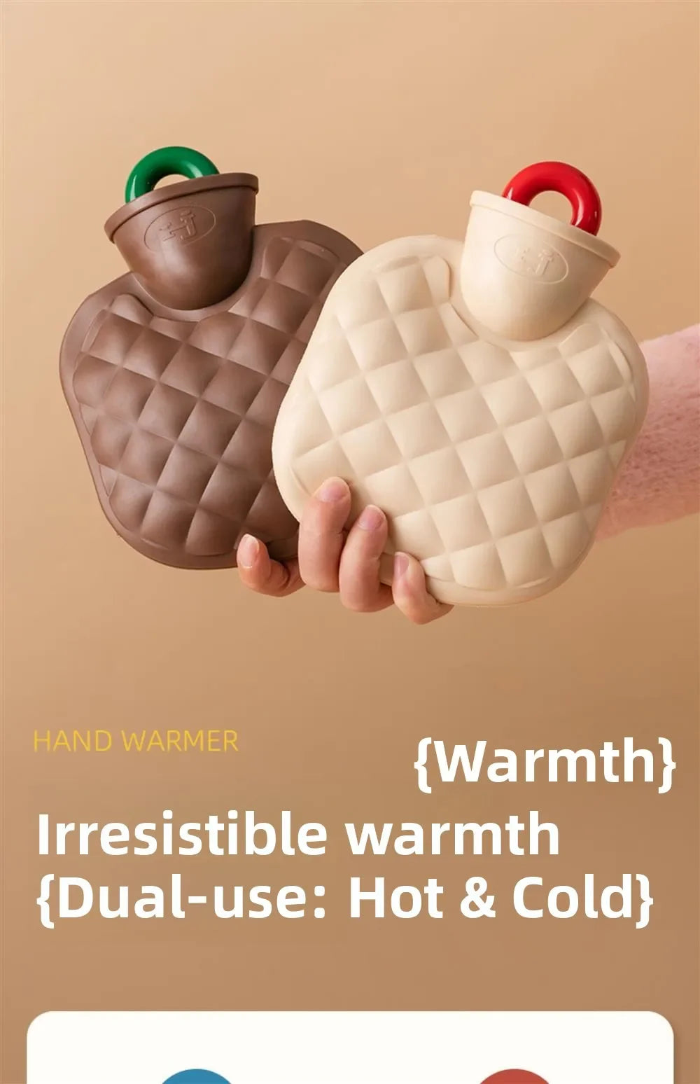 350/800ML Hot Water Bottles Bag Water-filling Hot-water Bag for Female Warm Belly Hands and Feet Keep Hand Warmer Hot WaterBag