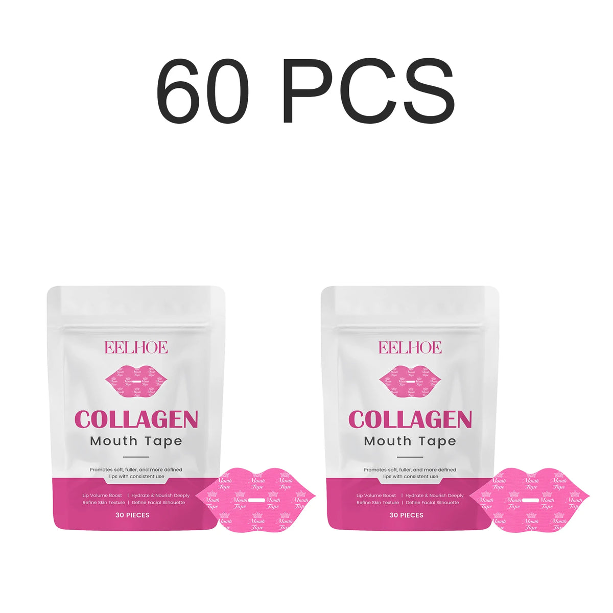 Mouth Tape Lip Care Sleeping Patch Hydrating Moisturizing Collagen Hyaluronic Acid Soft Breathable  Lips Night Mask 30 Patches