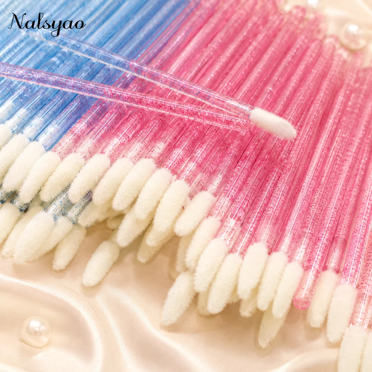 50Pcs Disposable Lip Brush Individual Lash Cleaning Mascara Applicator Makeup Brushes for Eyelash Extension Removal