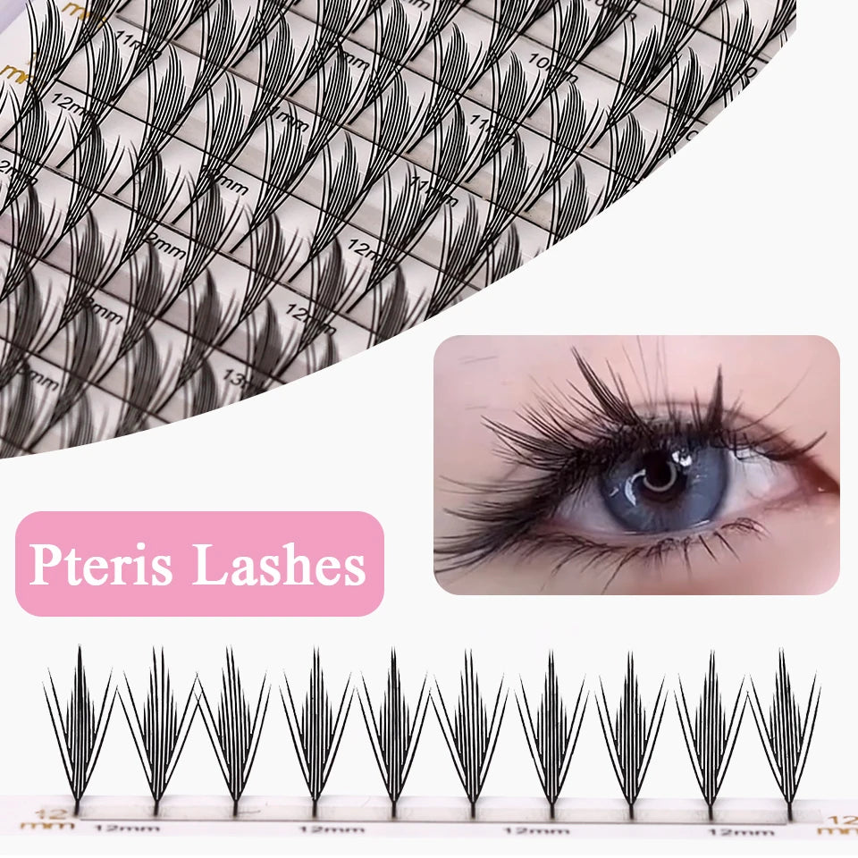 AGUUD Christmas Color Tinsel Lashes Fashion Shiny Red Silver Comic Spire Eyelash Extension Holographic Feather Anime Lash Tinsel