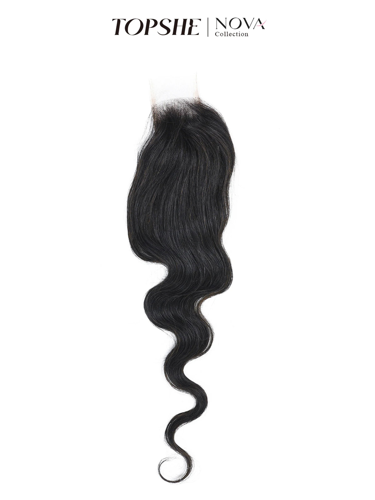 TOPSHE 100% Human Hair Topper 14" Body Wave Swiss Lace Base Clip in Toupee for Women Thinning Hair Loss Volume Natural Black