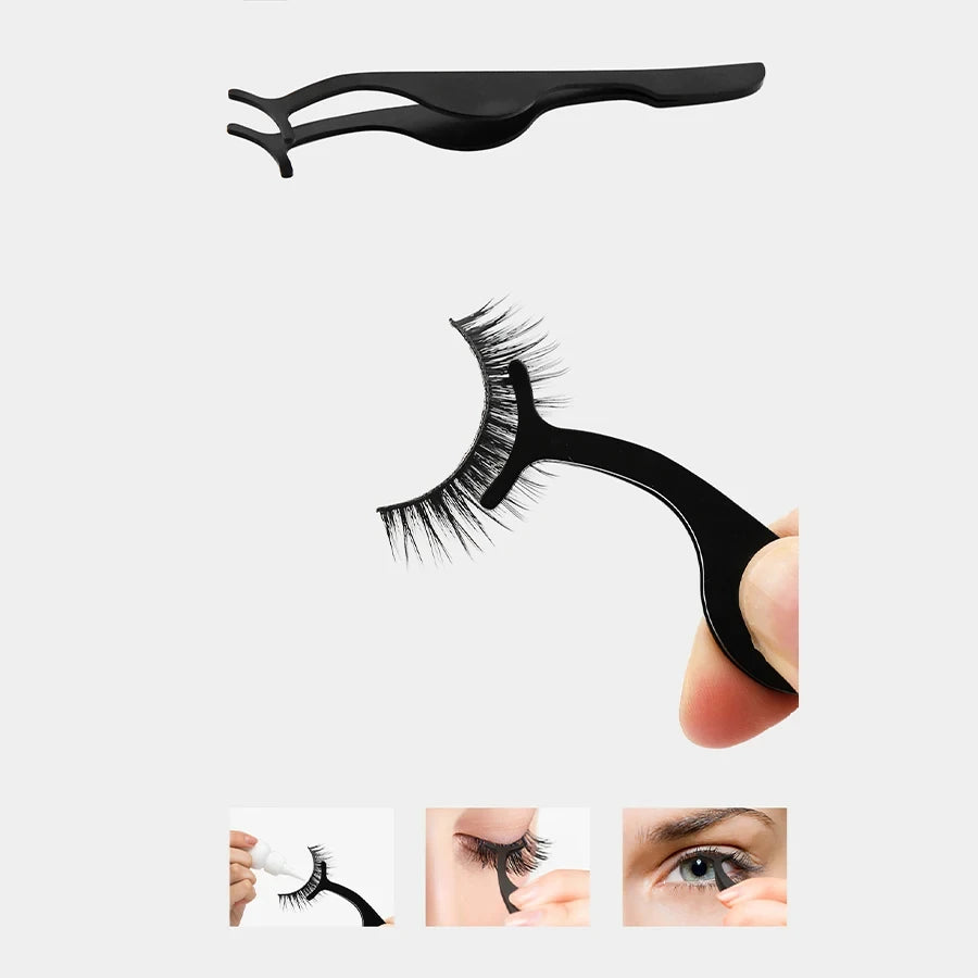 4-in-1 Precision Tweezers Set, Stainless Steel, Multi-Tip, Perfect for Eyebrow & Hair Removal
