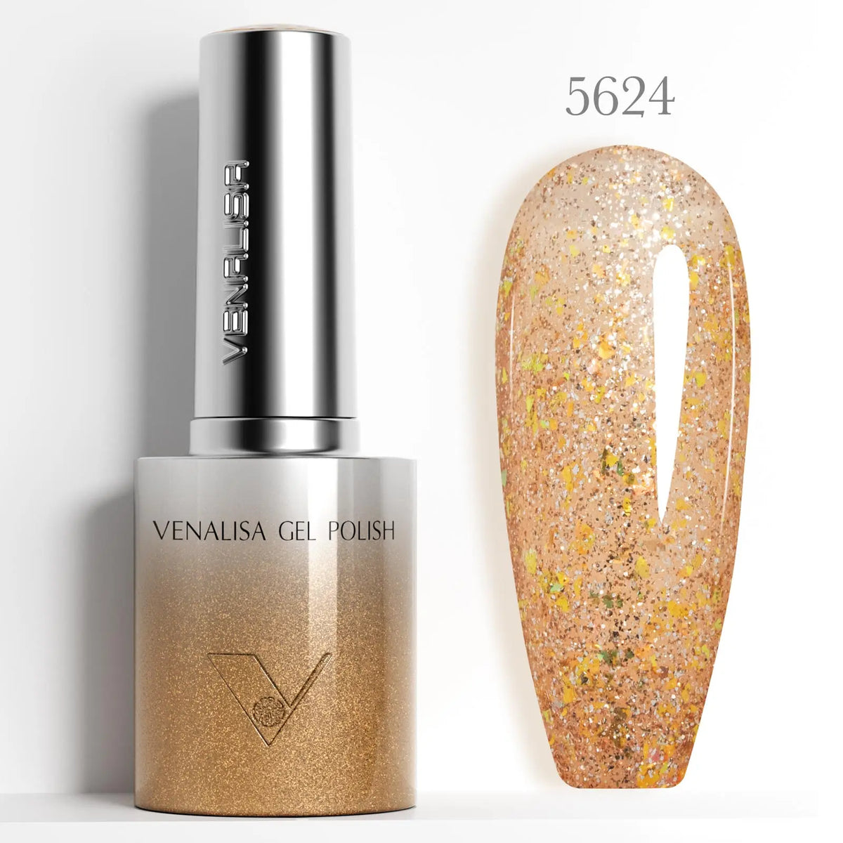 VENALISA 60 Colors TPO/HEMA FREE Glitter Gel Cat Eye Gel Nail Polish UV/LED Soak-Off Gel Polish Manicure DIY Nail Art Christmas