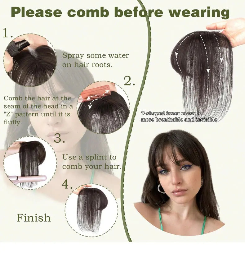 100% Human Hair 7X10cm Butterfly Hairnet Extensions Improve Hair Volume Hair Topper Wig Piece Swiss Lace Pieces Wigs for Women