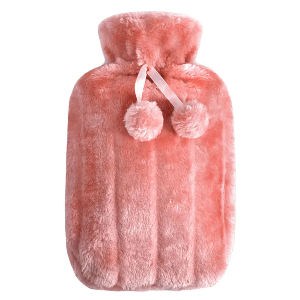Hot Water Bottle Cover Warm Water Bottle Cover Thickened Hand & Feet Warmer Bag Cover Long Lasting Plush for Hot & Cold Compress