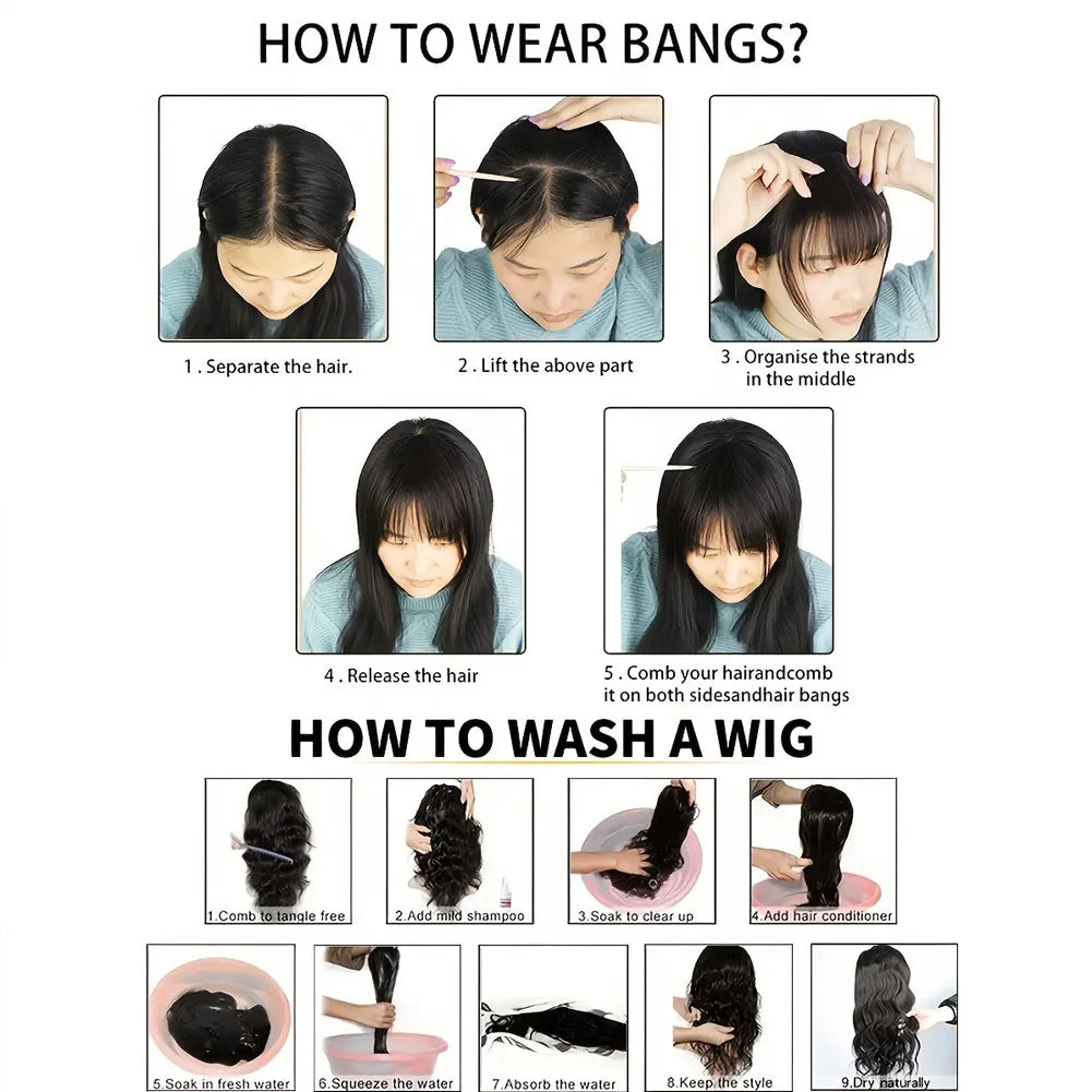 Eight Character French Bangs Wig Piece Female Synthetic BB Clip Fluffy Top Reissue Eight Character Bangs Thin Invisible Hairpins