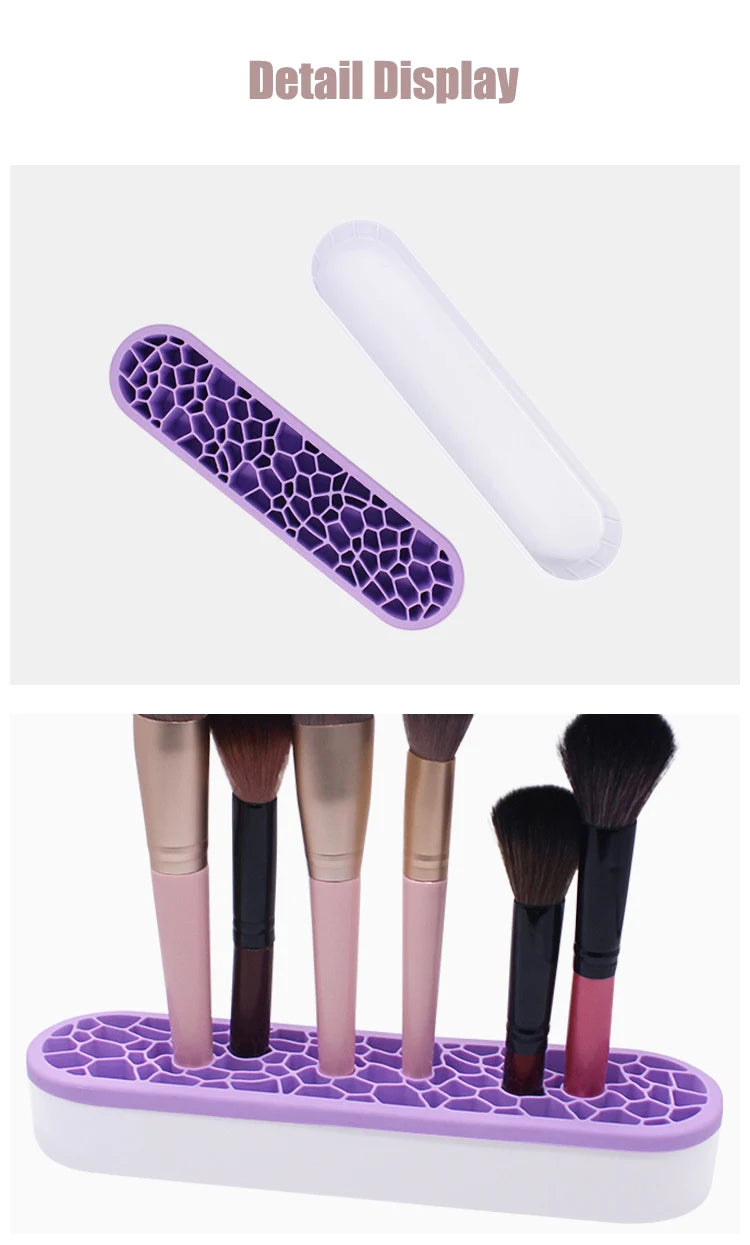 High Quality Storage Box Painting Pen Holders Silicone Storage Box Makeup Brush Holder Organizer Box for Brushes