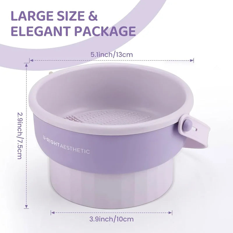 Makeup Brush Cleaning Bucket Washing and Drying Tools Beauty Makeup Powder Puff Cleaning Artifacts Drying Rack Storage Box