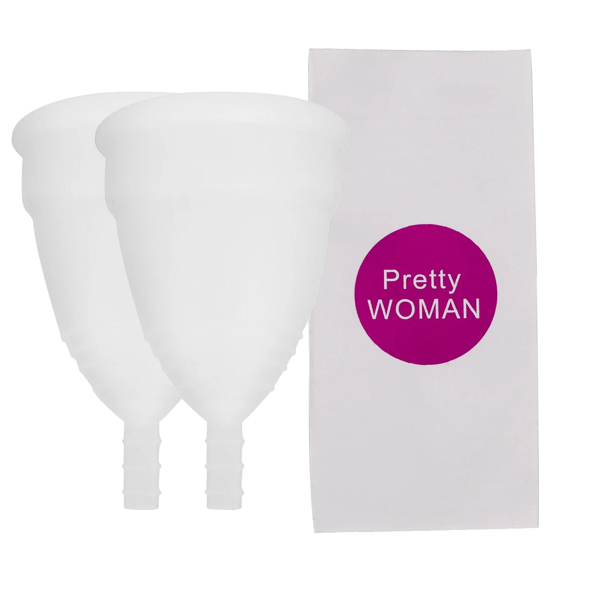 2 Pcs Feminine Hygiene Menstrual Silicone Cup Medical Silicone Menstrual Cup Lady Women Period Cup Copa Menstrual