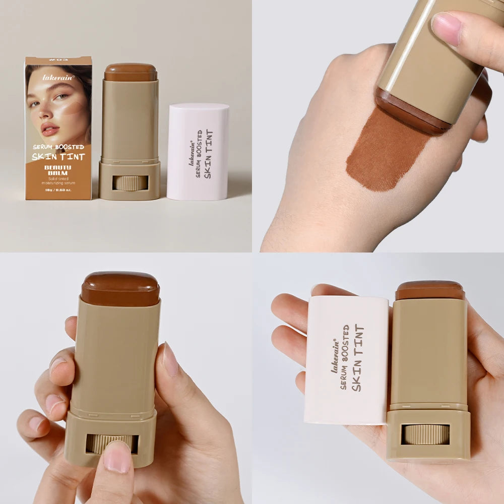 Foundation Stick & Loose Setting Powder Water-Resistant Longwear Full Coverage Oil-Control Beginner Makeup Set Christmas Gift