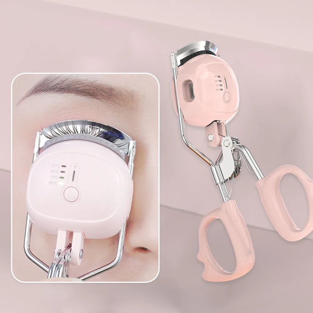New Rechargeable Electric Eyelash Curler Portable Four-level Heated Eyelash Curler Long Lasting Lash Curler Makeup Tool