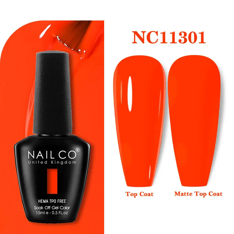 NAILCO 15ml TPO-Free Nail Gel Polish Vernis Semi Permanent Nails Art Manicure Design Hybrid Remover Gel Top Coat Ongle Gel UV