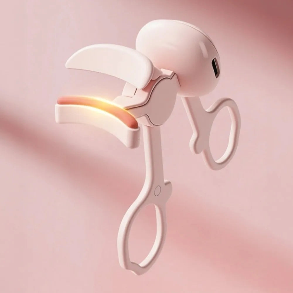 Long Lasting Electric Eyelash Curler Quick Heating Soft Silicone Heated Lash Curler USB Rechargeable Portable Lightweight