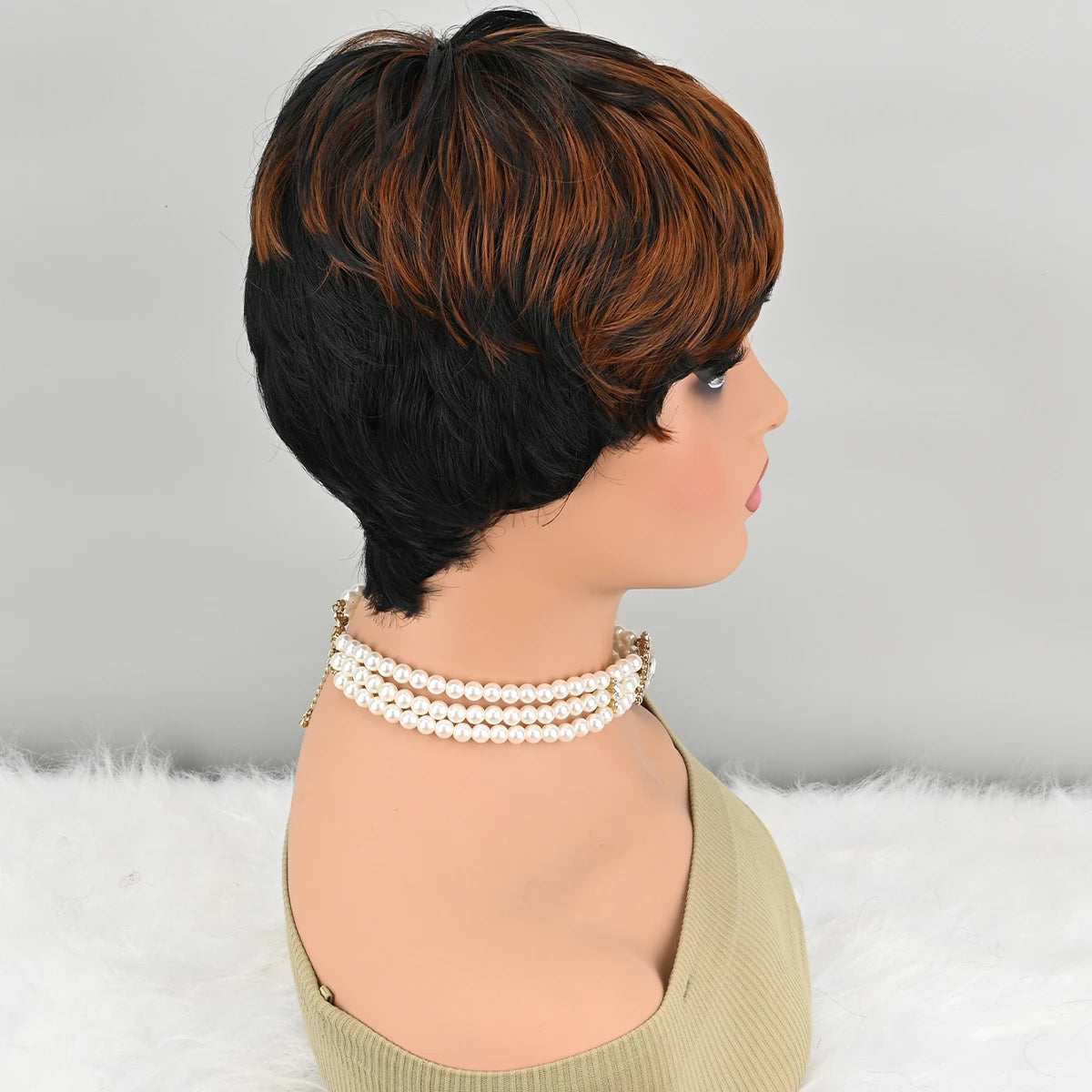 Curly Wigs Pixie Short Wigs for Black Women Short Natural Curly Wigs for Black Women Short Synthetic Layered Synthetic Wigs