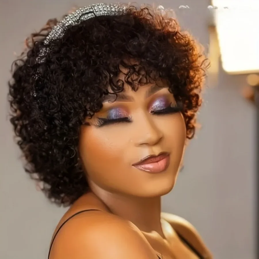 Pixie Cut Wigs Human Hair Short Curly Lace Front Human Hair Wigs Brazilian 13x4 Transparent Lace Wigs Water Wave Bob Wig
