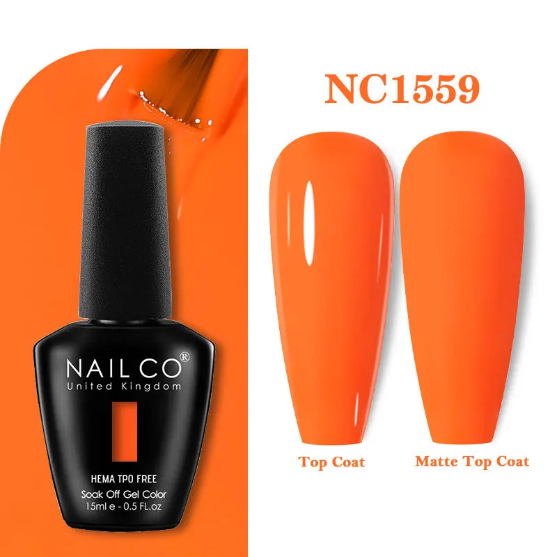 NAILCO 15ml TPO-Free Nail Gel Polish Vernis Semi Permanent Nails Art Manicure Design Hybrid Remover Gel Top Coat Ongle Gel UV