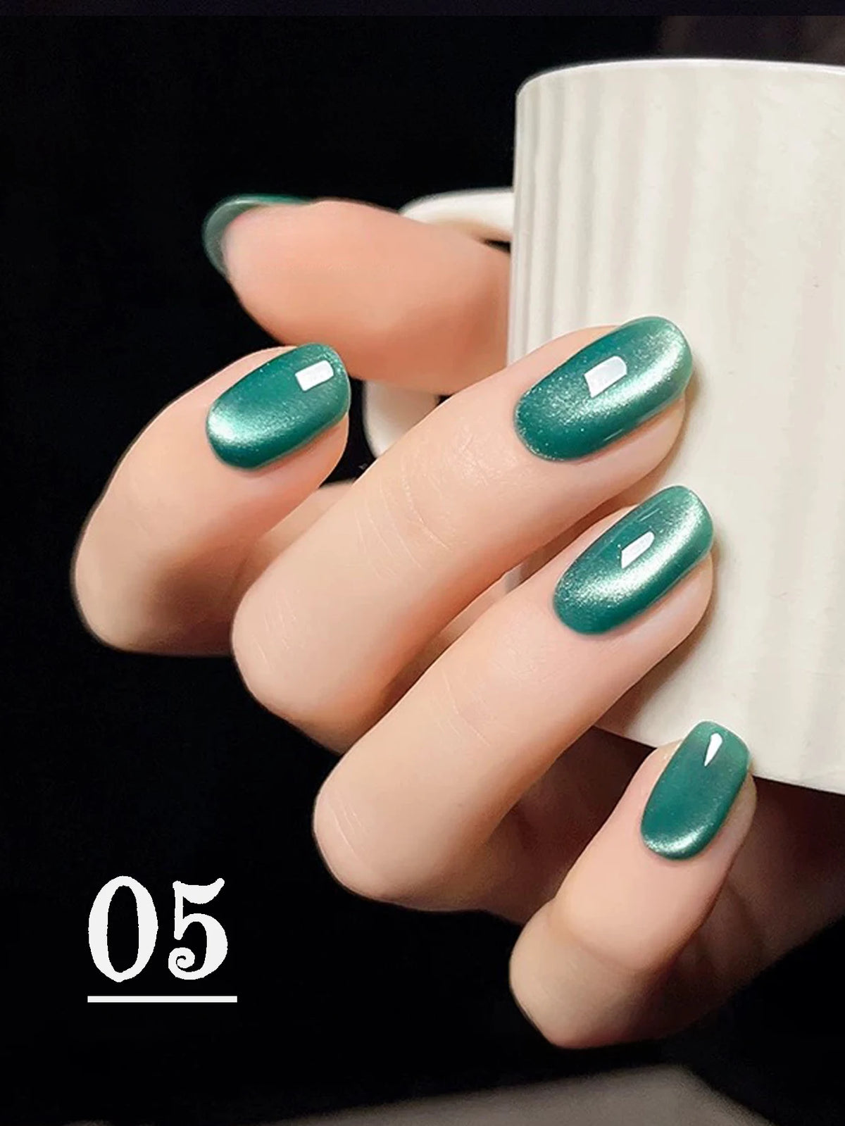 1-12pcs WS Autumn Winter Nails Golden Red Cat Eye Gel Nail Polish Whitening Popular Dopamine Nail Shop Nail Art Nail Supplies