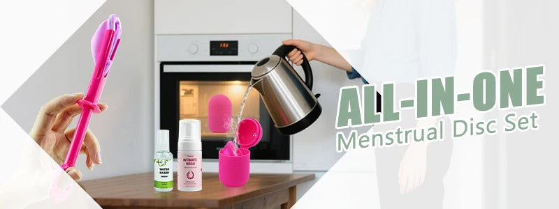 Certified Cup Kit Steam Sterilizer Applicator Reusable Soft Silicone Lady Cup Sterilization Women Health Care Feminine Hygiene