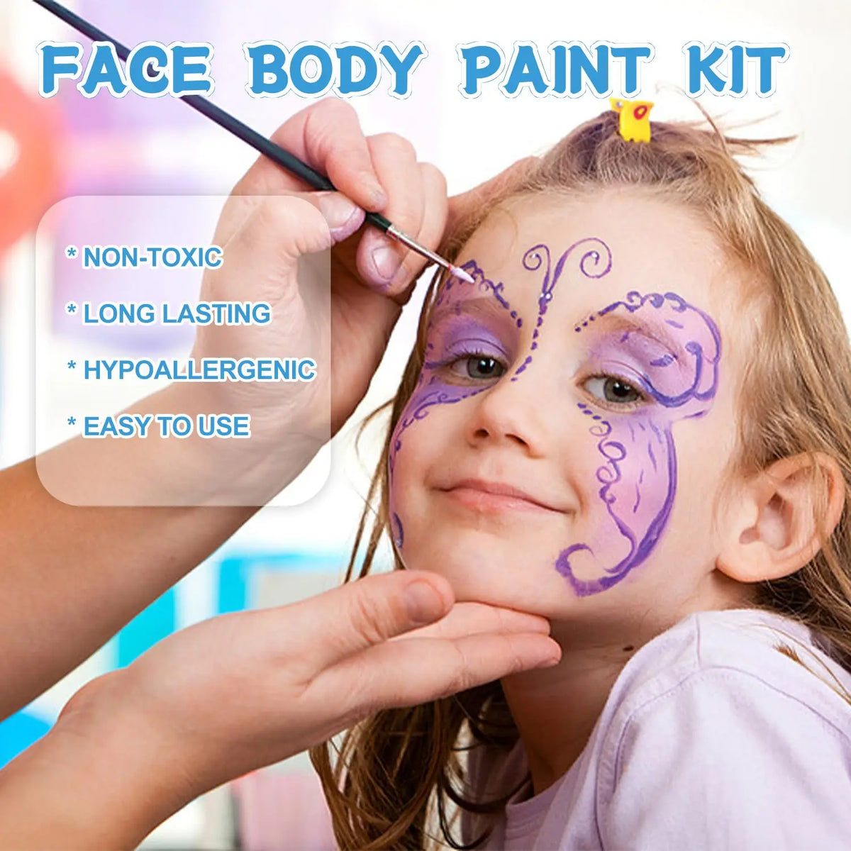 22 Color Face Body Painting Kit for Kids Adults,Face Paint Makeup Palette with Brush,Halloween Carnival Artist Cosplay Art Party
