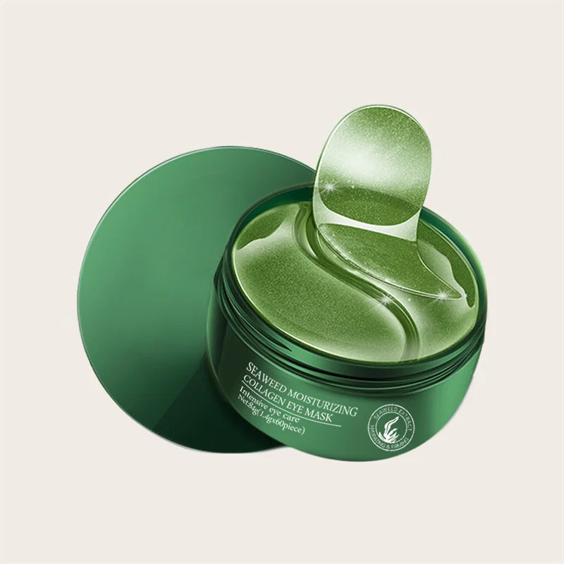 60pcs Seaweed Gold Collagen Eye Mask Anti Dark Circles Eyes Bags Moisturizing Anti-Wrinkles Eye Patches Eyes Skin Care Products