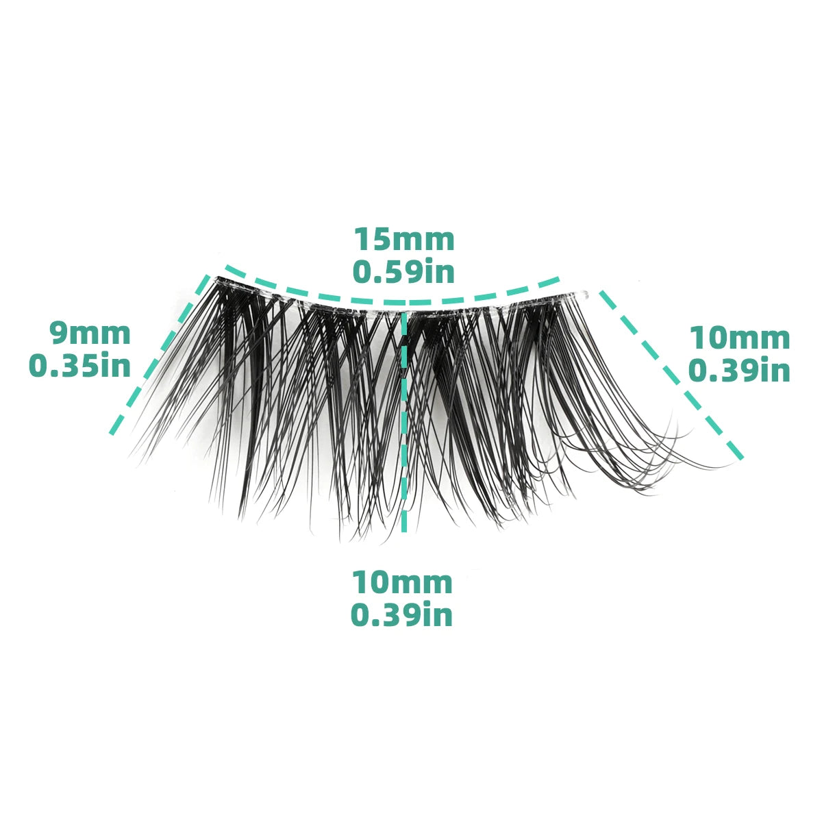 SHIDISHANGPIN 3/6/10 Pairs Half Lashes 3D Mink Lashes Faux Mink Natural Lash Soft Wispy Eyelash Dramatic False Eyelashes Makeup
