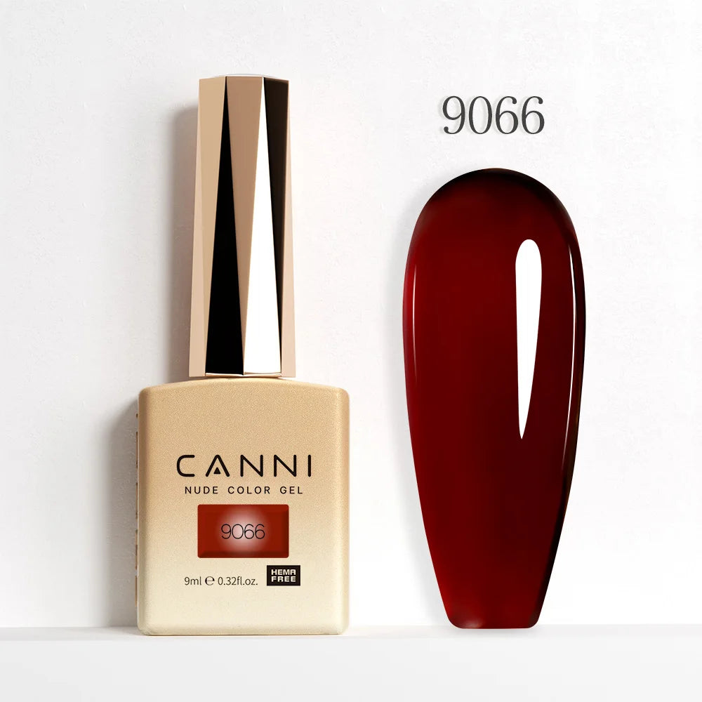 CANNI Christmas Color Gel Polish 9ml Hema Free TPO Free Nail Gel Polish Winter Colors Semi Permanent Gel Super Texture Brush