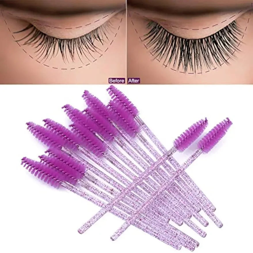 100/1000pcs  Disposable Mascara Wands Eyelash Brush Spoolies for Eyebrow Eye Lash Extension Colorful Beauty Tools