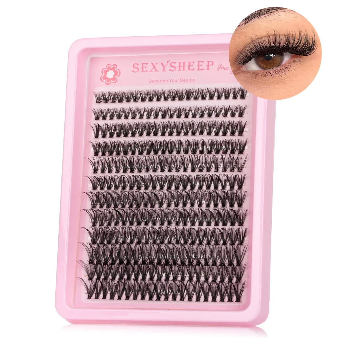 DIY Lash Clusters Wispy Eyelash Extensions Eyelashes Clusters with Lower Lashes Reusable Halloween Christmas Makeup