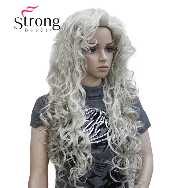 StrongBeauty Long Curly Red Synthetic Wig Cosplay Wigs COLOUR CHOICES
