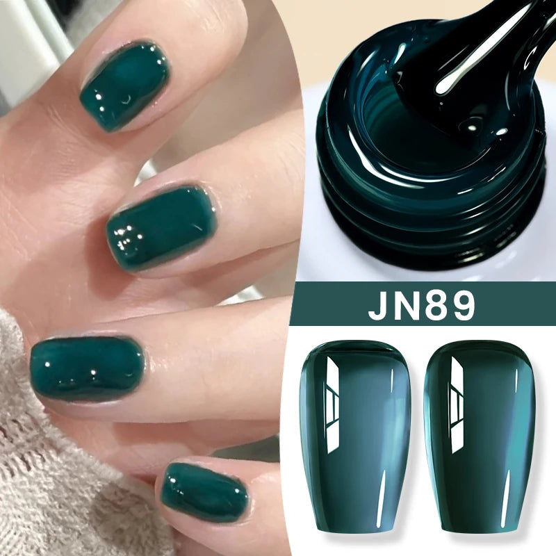 BORN PRETTY 10ml Jelly Nude Gel Nail Polish 50 Colors Semi Transparent Nail Art Nail Supplies Soak off UV LED Nails Gel Varnish