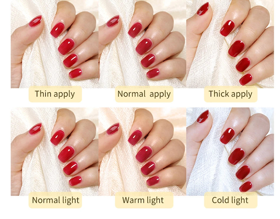 BORN PRETTY Milky Pink Rubber Base Gel Nail Polish Glitter 15ml Semi-Permanent Varnish Soak Off Self Leveling UV LED Gel