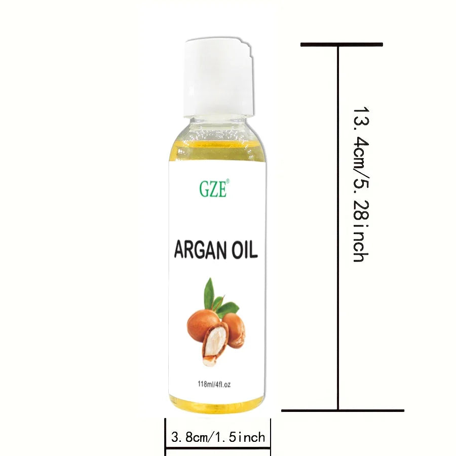 GZE Organic Moroccan Argan Oil Pure Cold Pressed Virgin Premium Grade Moisturizer for Dry, Damaged Skin, Hair, Face, Body, Scalp