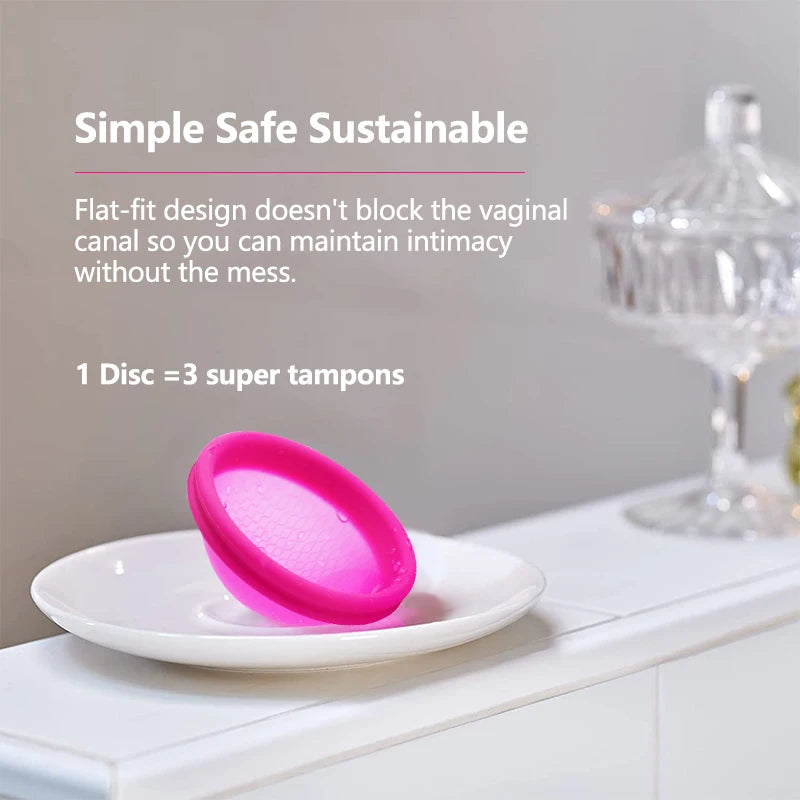 20pcs Women's Menstrual Collector Medical Grade Silicone Certified Menstruation Period Disco Menstrual Monthly Cup Alternative