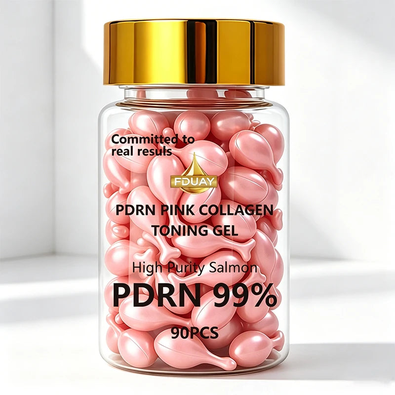 Pink Collagen Capsules 99% High-Purity Salmon Deep Skin Nourishment Brightens Dullness Boosts Elasticity Beauty and Skincare