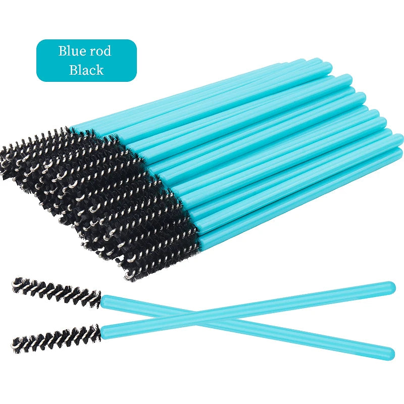 200/500 Pcs Eyelash Brushes Disposable Crystal Fine Head Eyebrow Brush  Mascara Wand Applicator Lashes Extension Makeup Tools