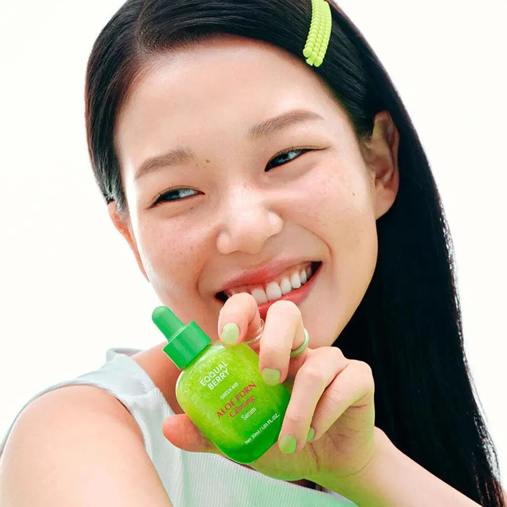 EQUALBERRY 30ml Aloe PDRN Calming Repair Ampoule Serum Soothing Essence For Effective Repair After Sun Exposure Korean Skin Care