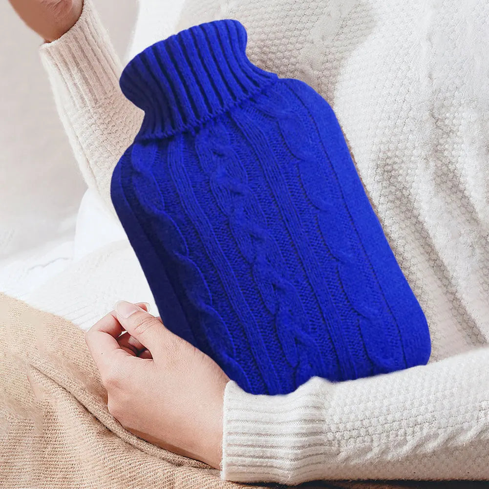 Hot Water Bottle Cover Warm Water Bottle Cover Thickened Hand & Feet Warmer Bag Cover Long Lasting Plush for Hot & Cold Compress