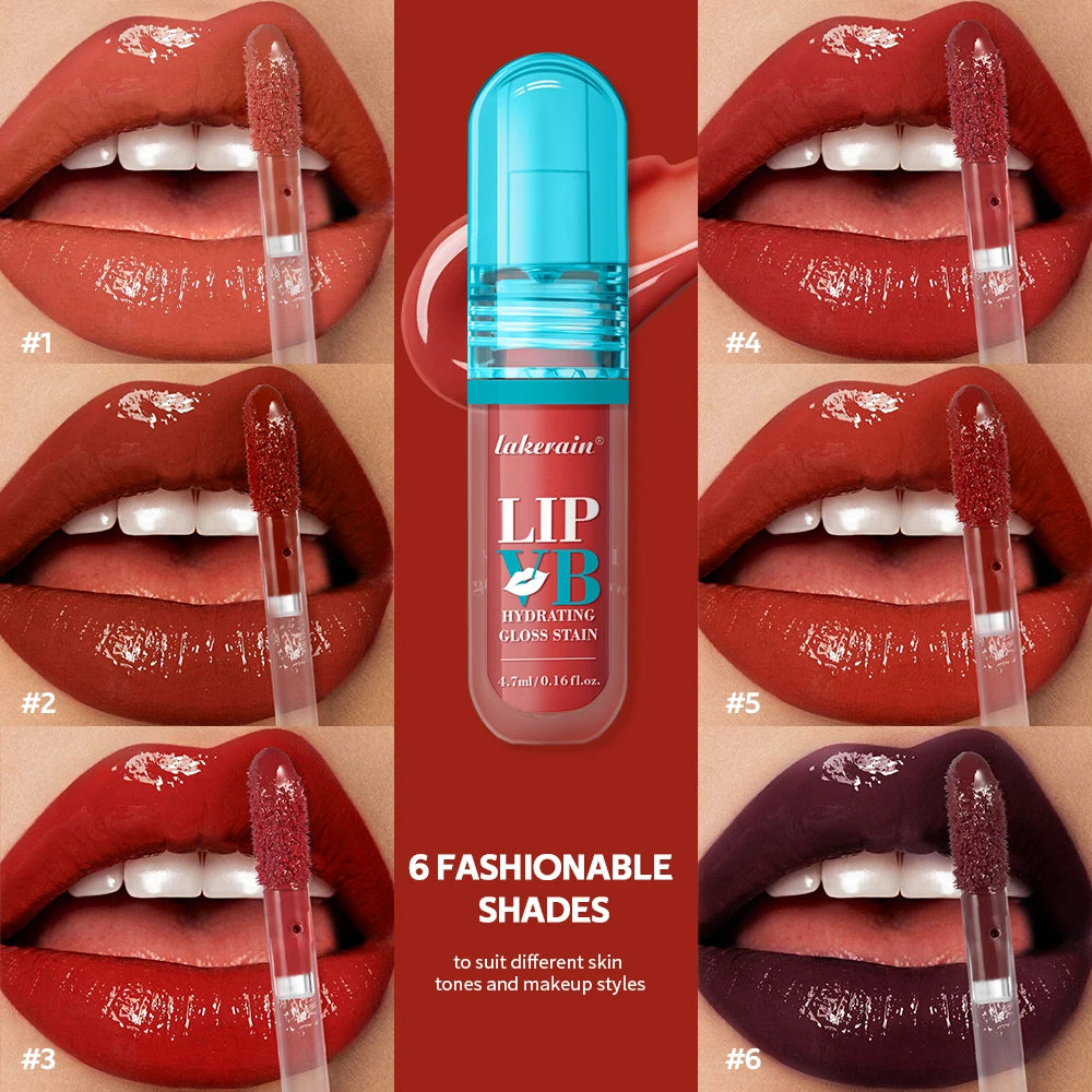 Lip Stain Vb Hydrating Gloss Stain 12HR Hydration Long-Lasting Moisturize Nourish Lips Hydra Honey Instant Glossy Wetness Makeup