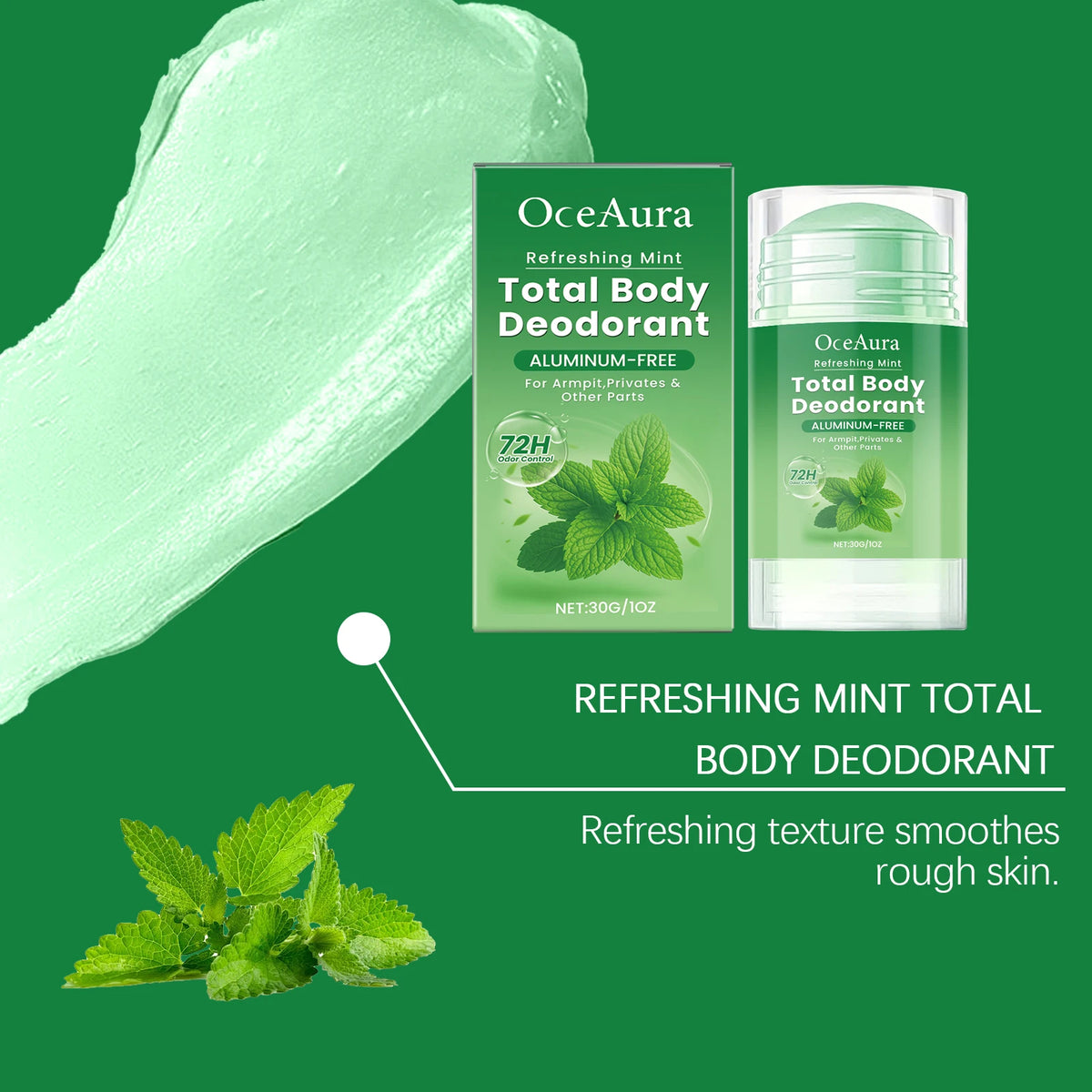 Mint Fragrance Underarm Antiperspirant Deodorant Stick Body Odor Remover Lasting Portable Armpit Anti Sweaty Stick For Women Men
