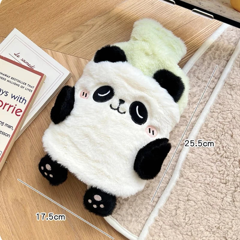 Plush Hot Water Bottle Kawaii Winter Warm Hot Water Bag for Period Pain Hand Warmer Girls Hand Feet Warm Water Heating Pad
